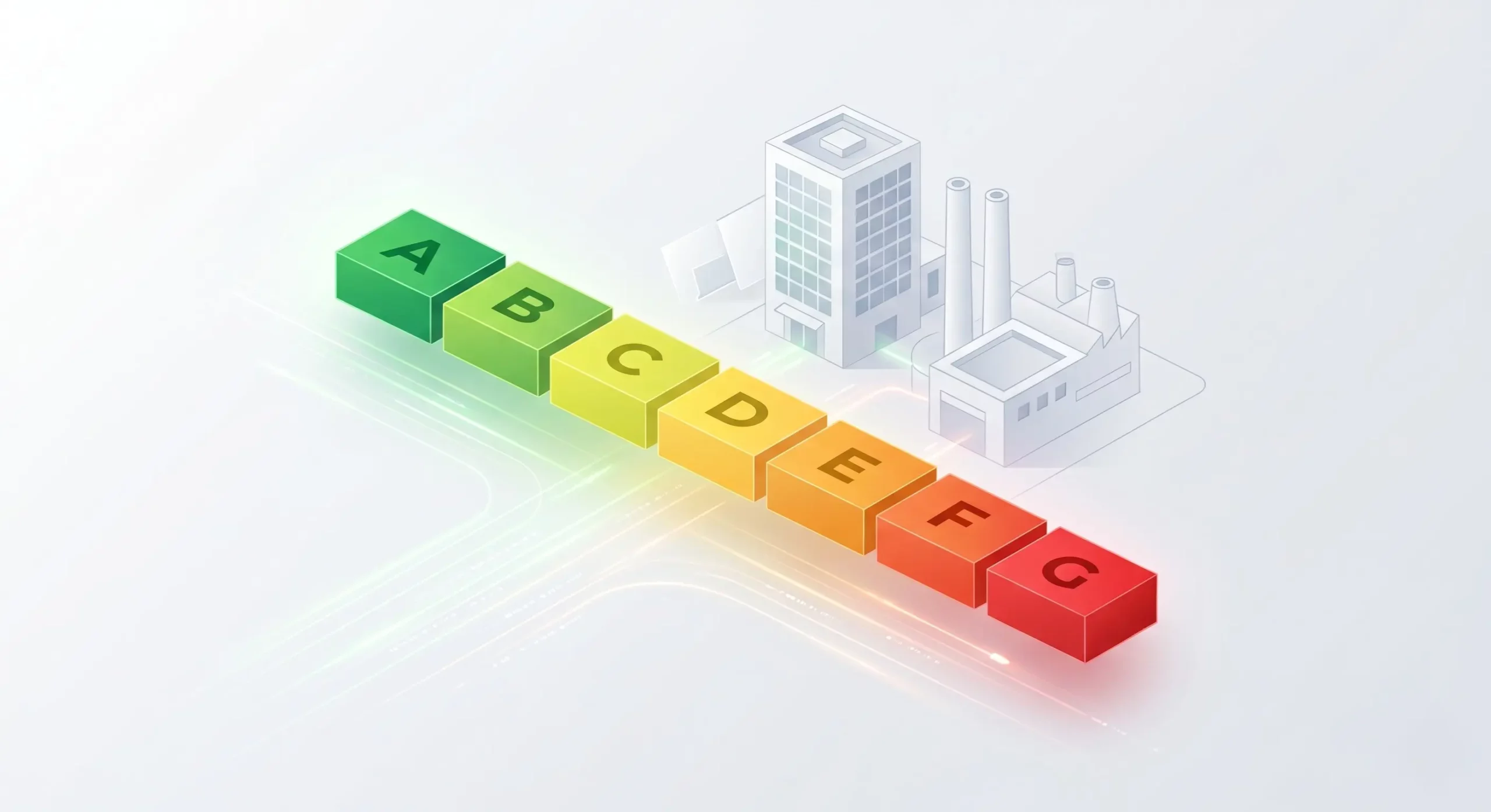 Energy ratings A B C D E F G - EPC consumption scale