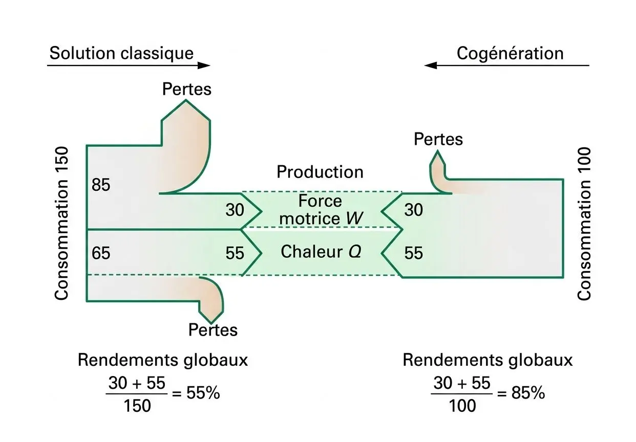 Bilan énergétique cogénération
