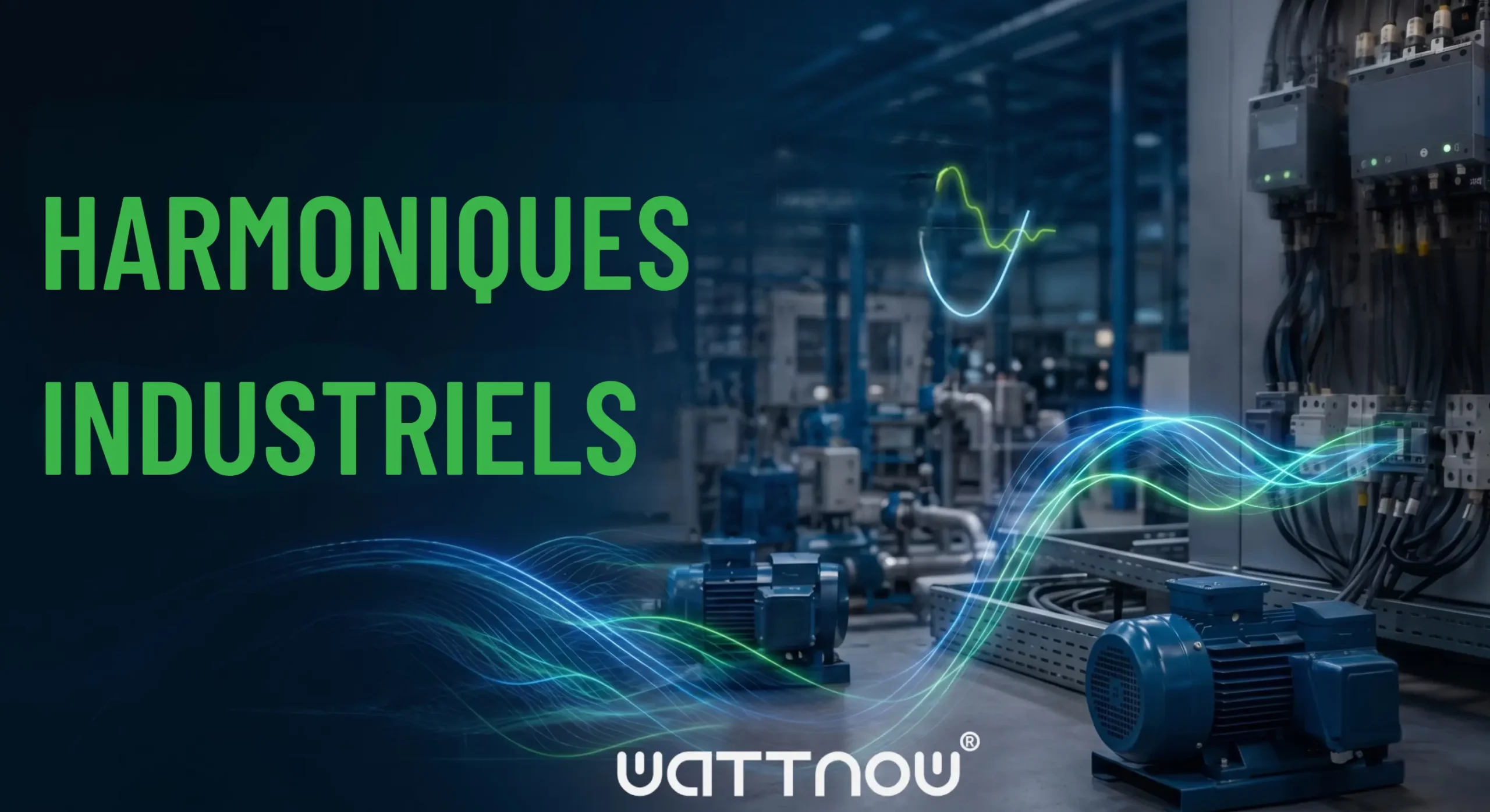Schéma des harmoniques industriels - distorsion harmonique du signal électrique