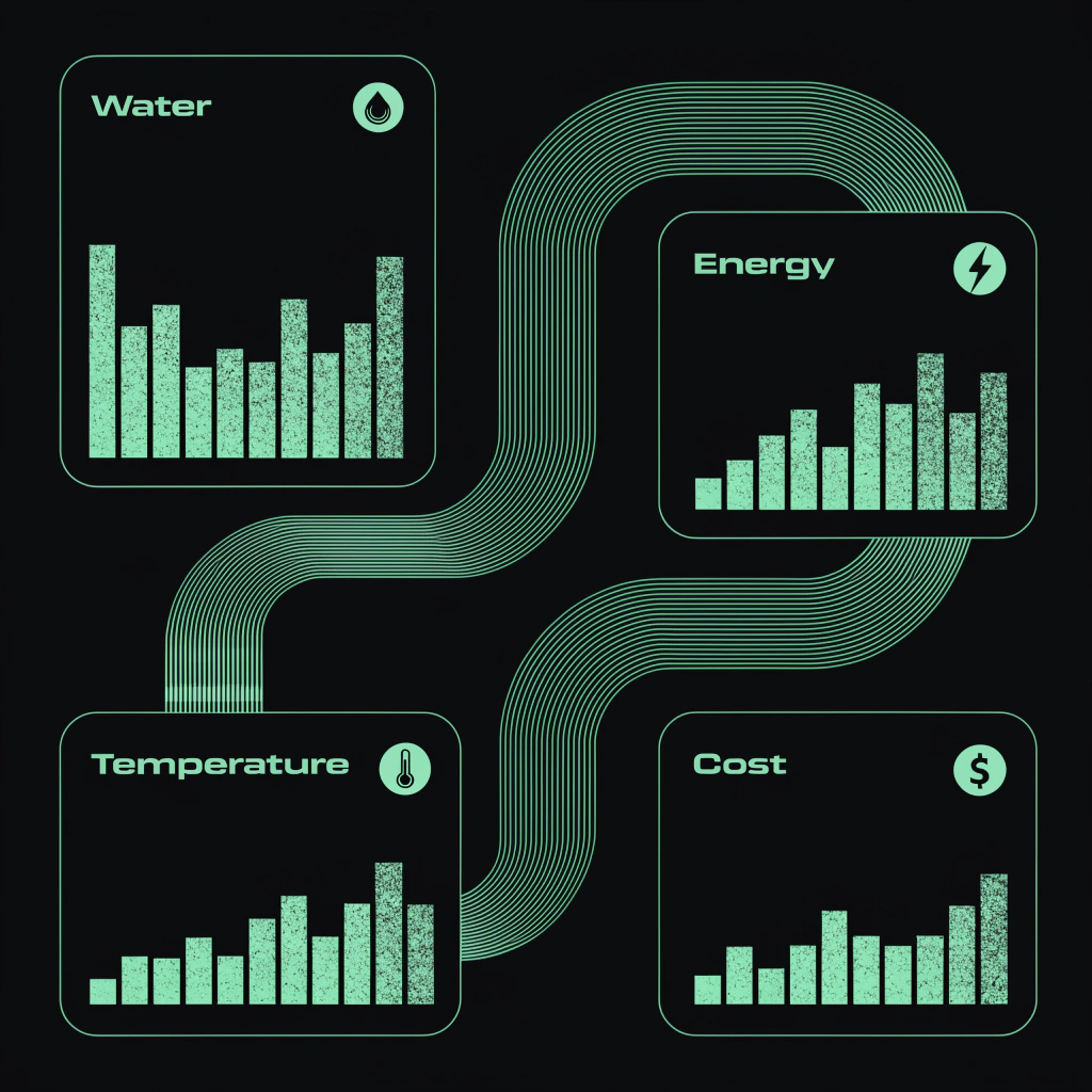 Hidden correlations between water and energy - Wattnow Analysis